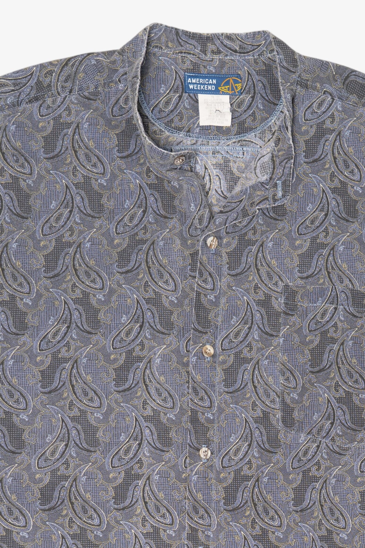 Vintage Paisley Pattern American Weekend Button Up Shirt (1990s)