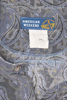 Vintage Paisley Pattern American Weekend Button Up Shirt (1990s)