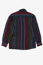Vintage Burgundy Striped Backpacker Outdoors Button Up Shirt (1980s)