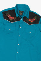 Vintage Turquoise High Noon Western Button Up Shirt (1990s)