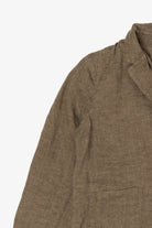 Vintage Brown Eileen Fisher Linen Blazer (2000s)