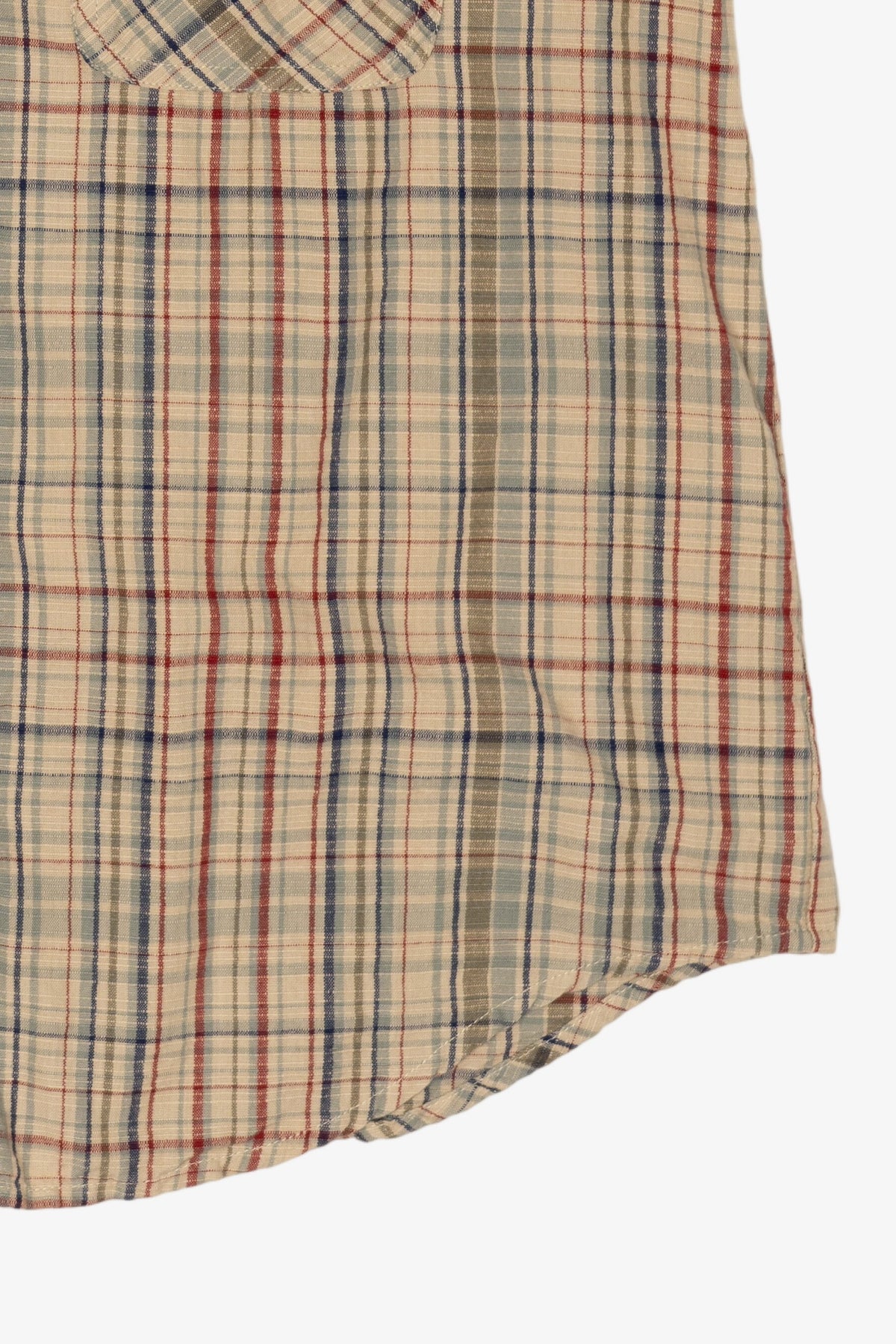 Vintage Beige Plaid Erika & Co. Vest (1990s)