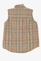 Vintage Beige Plaid Erika & Co. Vest (1990s)