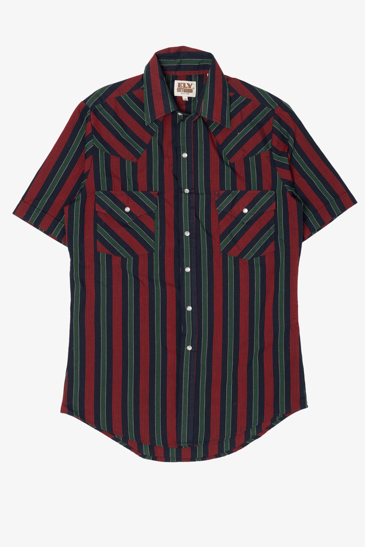 Vintage Striped Ely Cattleman Button Up Shirt (1990s)