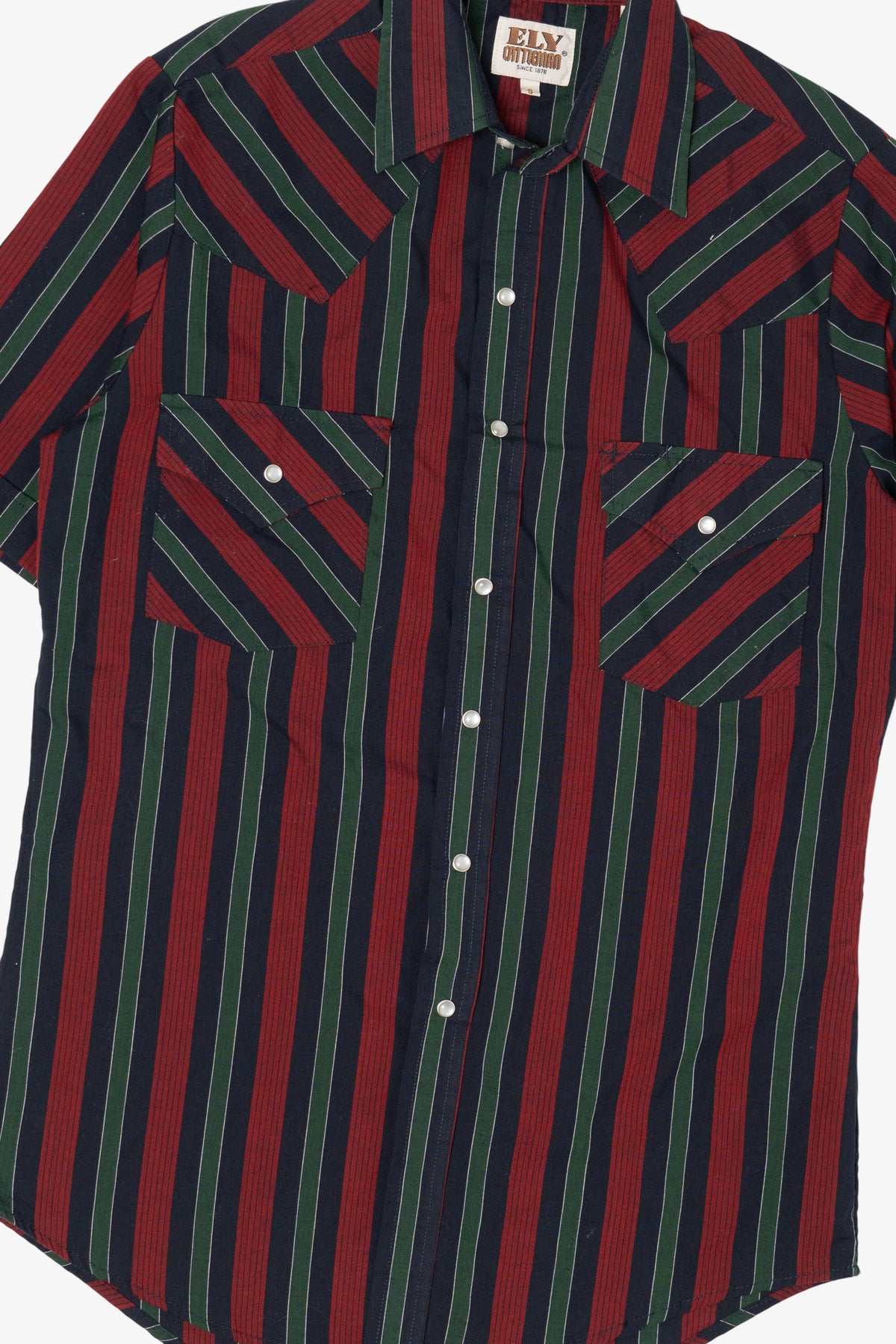 Vintage Striped Ely Cattleman Button Up Shirt (1990s)