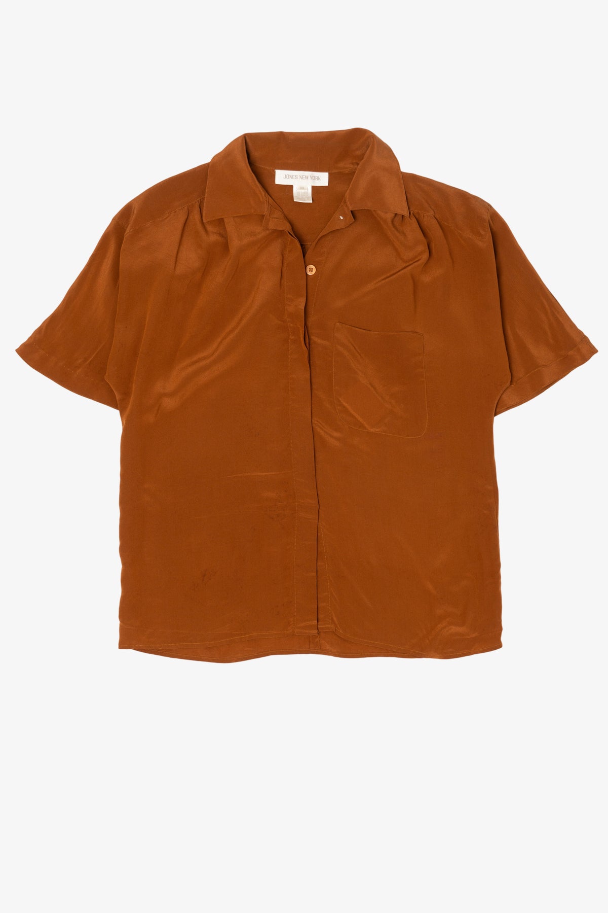 Vintage Jones New York Silk Button Up Shirt (1990s)