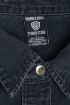 WB Looney Tunes Embroidered Logo Warner Bros. Studio Store Vintage Button Up (1990s)