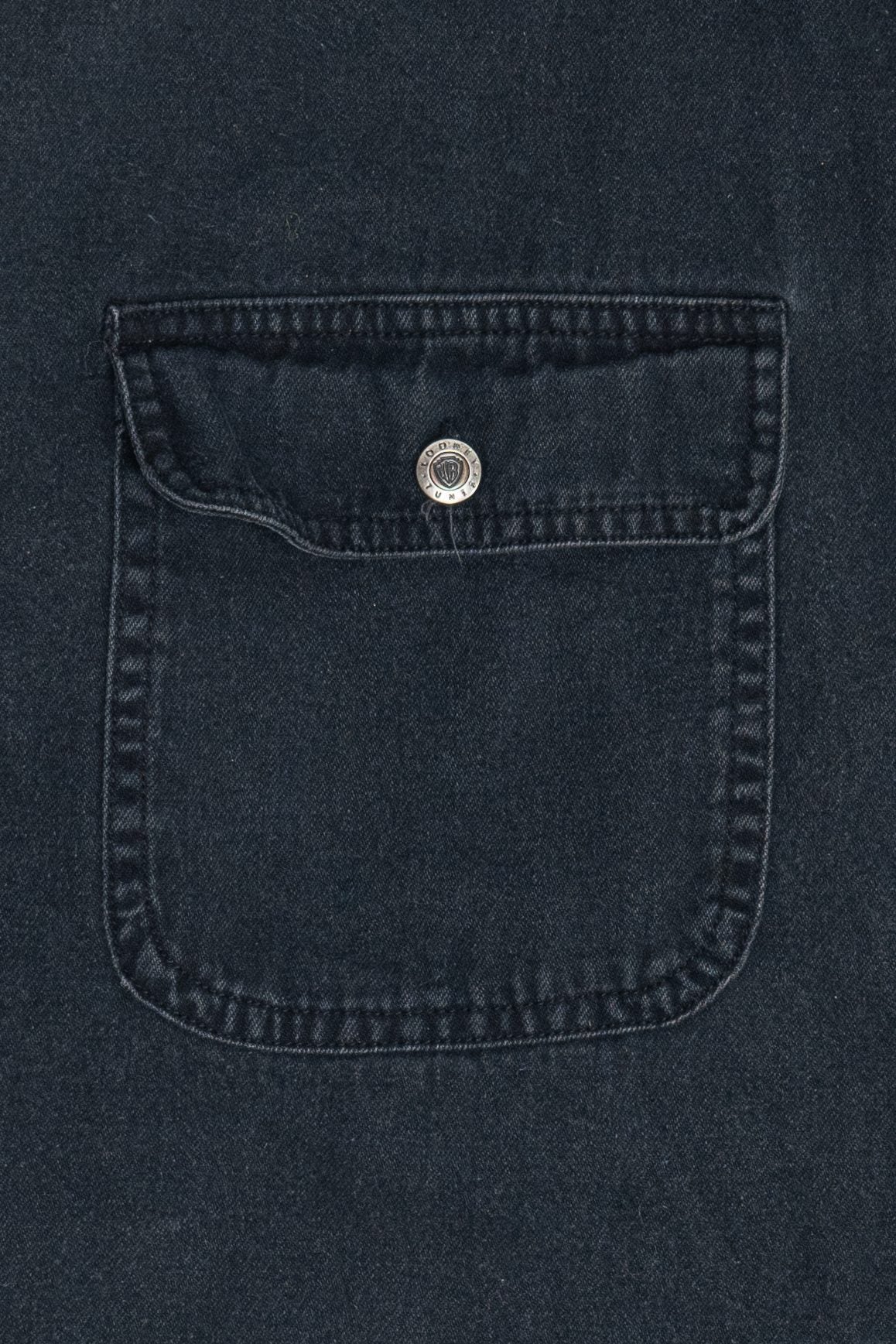 WB Looney Tunes Embroidered Logo Warner Bros. Studio Store Vintage Button Up (1990s)