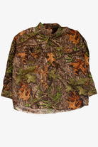 Dark Green Mossy Oak Camo Button Up (2000s)