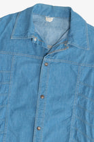 Vintage Ladder Side Seam Detail Snap Button Up Shirt (1980s)