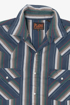 Vintage Blue Striped Plains Button Up Shirt (1990s)