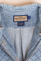 Vintage Quilted Chest Button Up Shirt (1990s)