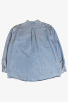 Vintage Quilted Chest Button Up Shirt (1990s)