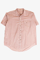 Vintage Pink Short Sleeve Button Up Shirt (1990s)