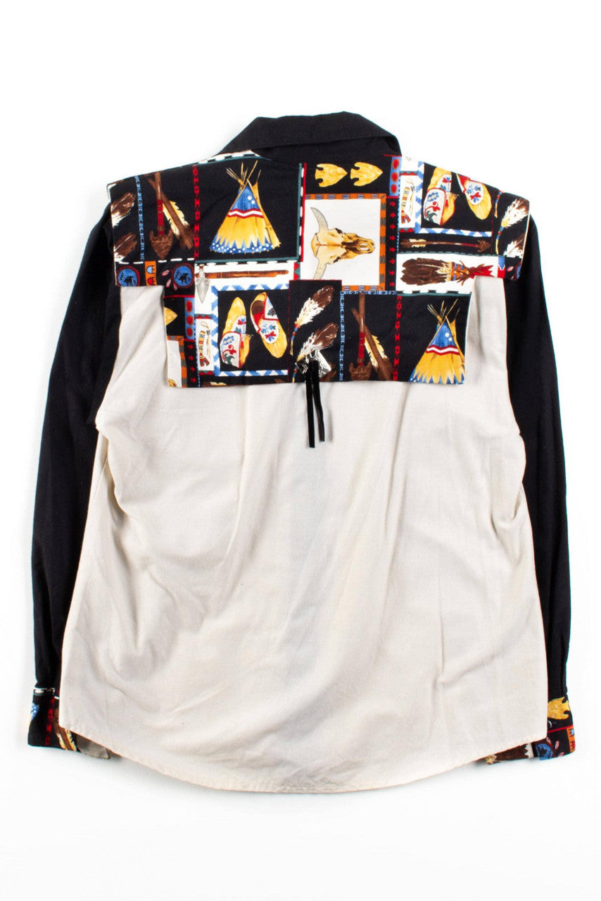 Vintage Southwestern Native American Button Up Shirt