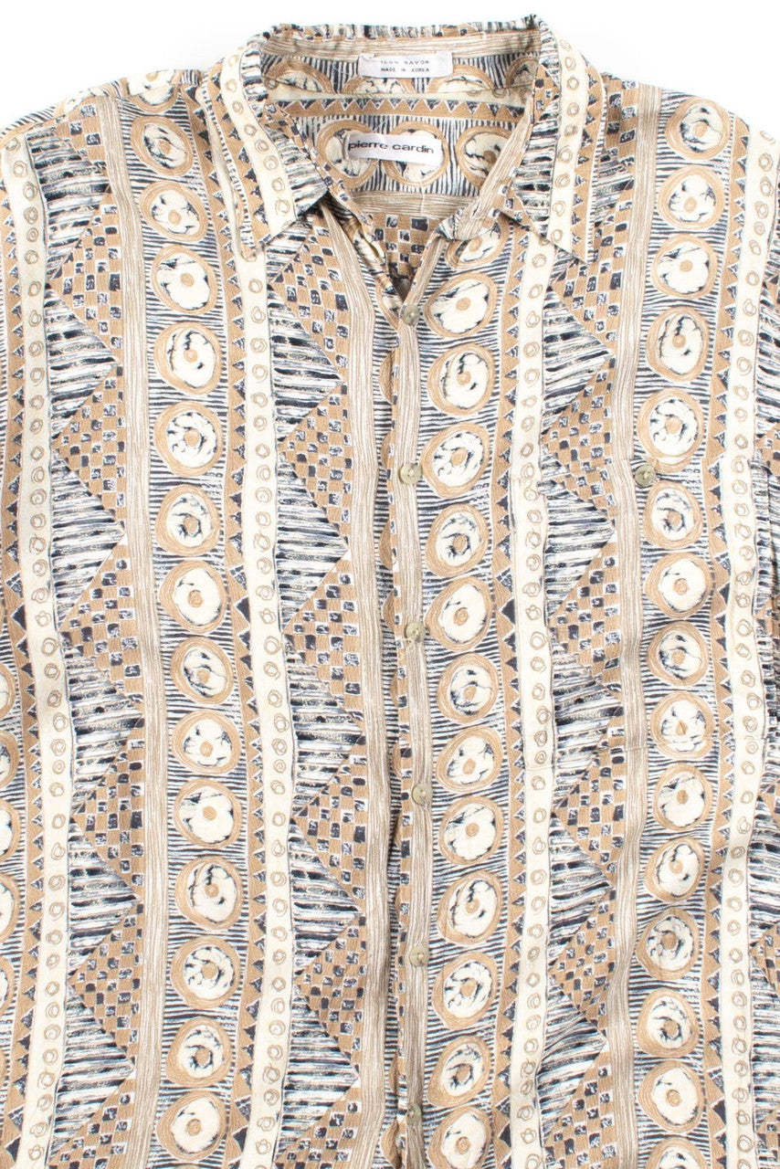 Vintage Pierre Cardin Rayon Button Up Shirt
