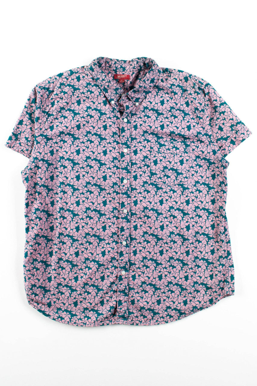 Pink Floral Arizona Jean Co. Button Up Shirt