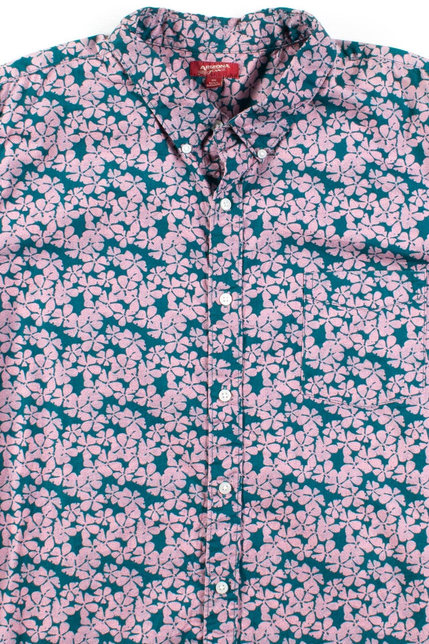 Pink Floral Arizona Jean Co. Button Up Shirt