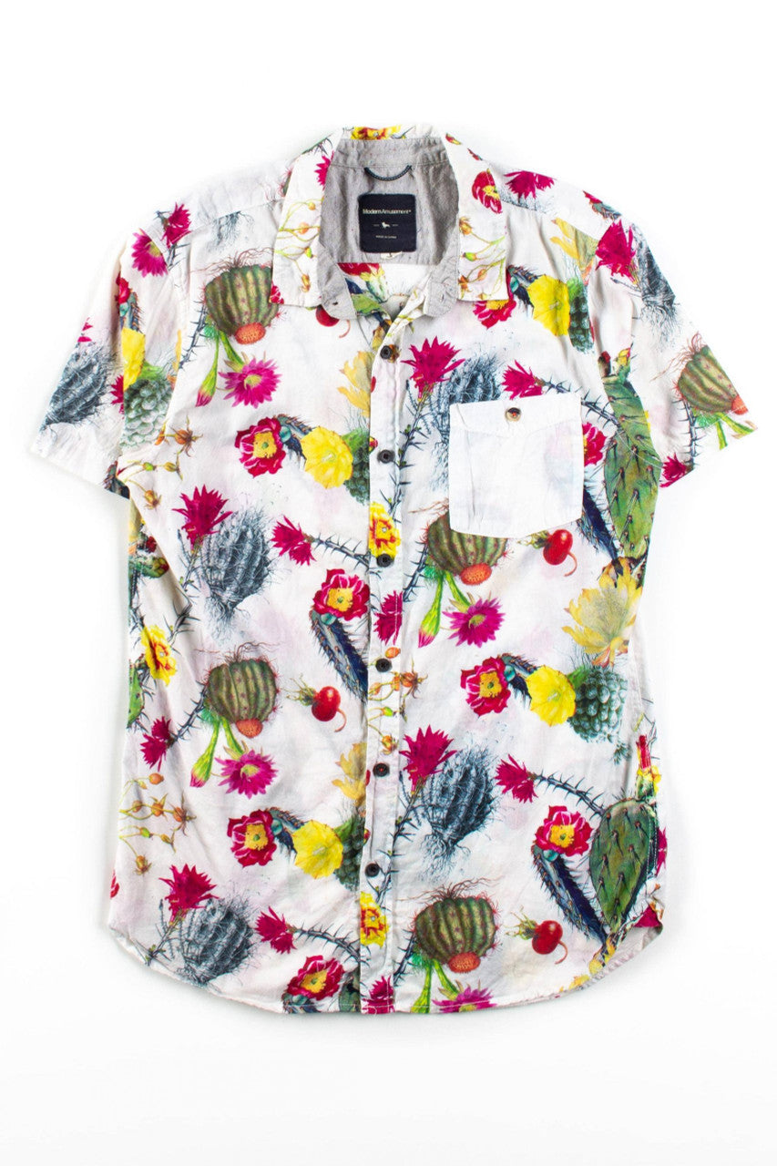 Floral Cacti Button Up Shirt