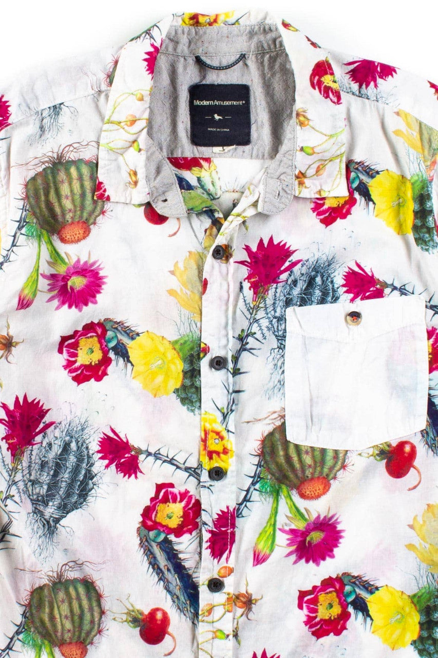 Floral Cacti Button Up Shirt