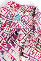 Vintage Tie Dye Abstract Button Up Shirt