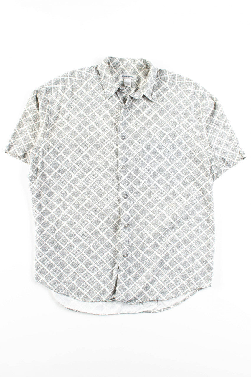 Floral Squares Button Up Shirt