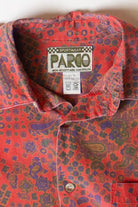 Vintage Red Paisley Button Up Shirt (1980s)