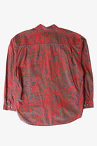 Vintage Red Paisley Button Up Shirt (1980s)