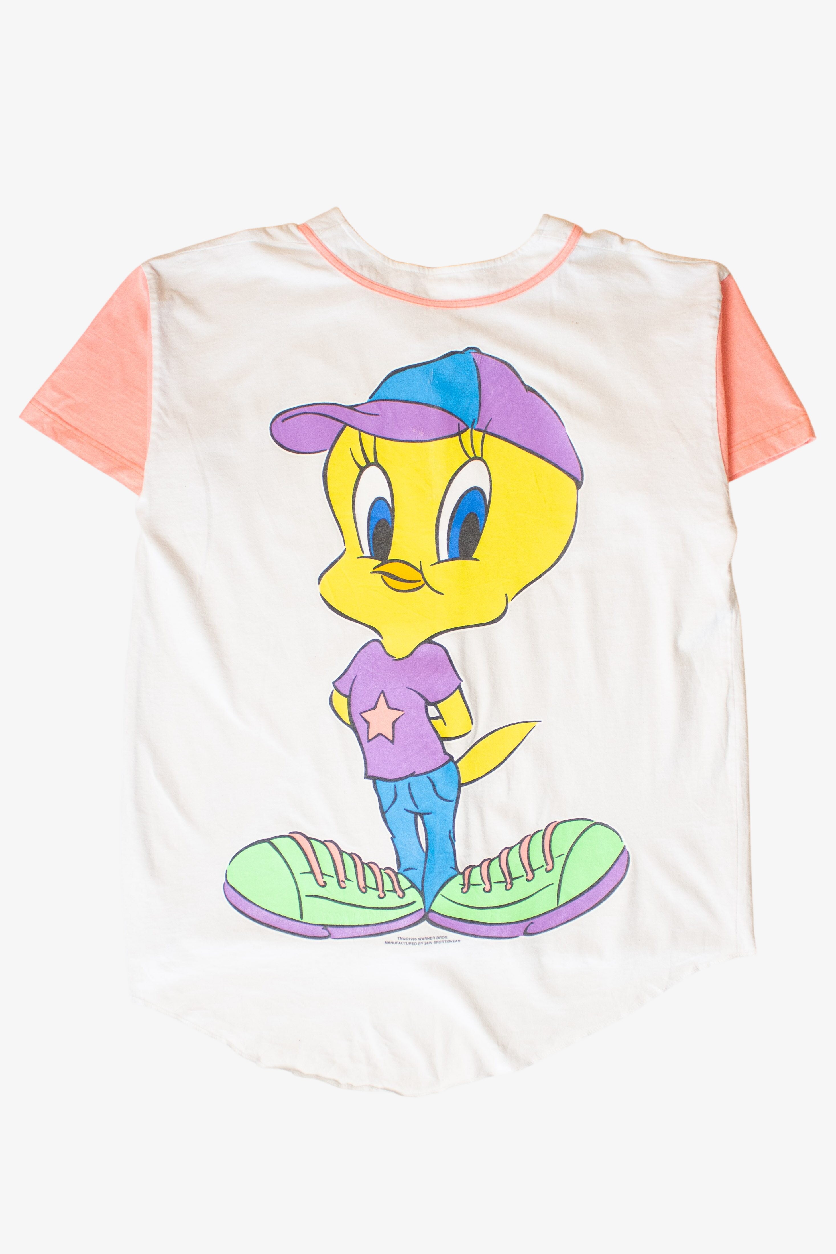 Vintage Tweety Bird Baseball Button Up Shirt (1990s)