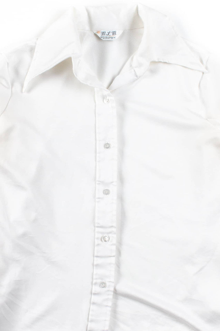 Vintage White Button Up Shirt