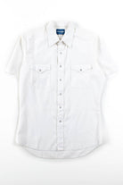 Vintage White Wrangler Button Up Shirt