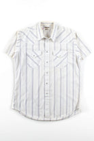 Vintage Striped Snap Button Up Shirt