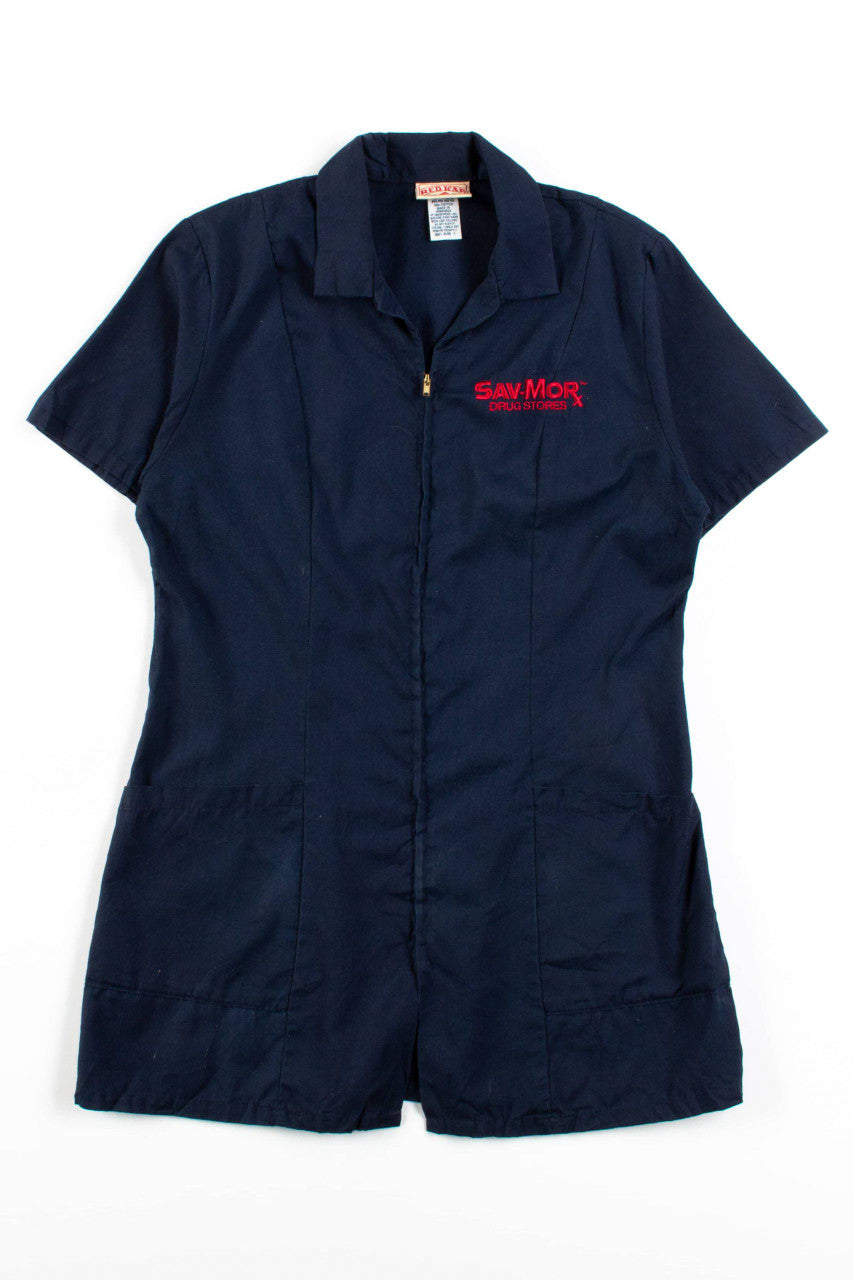 Vintage Sav-Mor Drug Stores Zip Up Shirt