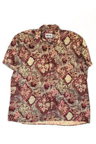 Vintage Floral Wallpaper Button Up Shirt