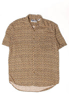 Vintage Orange Check Button Up Shirt