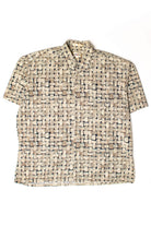 Vintage Basket Weave Button Up Shirt