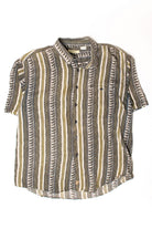 Vintage Checker Striped Button Up Shirt