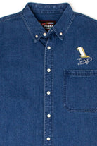 Vintage #1 NASCAR Denim Button Up Shirt