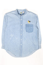Vintage Pittsburgh Pirates Denim Button Up Shirt (1990s)