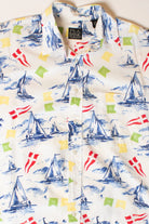 Vintage Sailboat Flags Button Up Shirt (2000s)