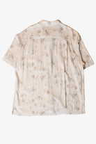 Vintage Beige Floral Button Up Shirt (2000s)