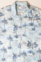 White Tigers Stretch Button Up Shirt (2000s)