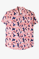 Red Leaves Button Up Shirt (2000s)