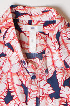 Red Leaves Button Up Shirt (2000s)
