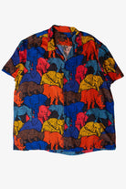 Vintage African Animals Button Up Shirt (1990s)