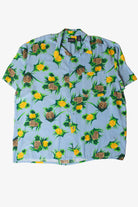 Vintage Blue Pineapples Button Up Shirt (2000s)
