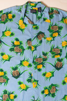 Vintage Blue Pineapples Button Up Shirt (2000s)