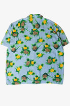 Vintage Blue Pineapples Button Up Shirt (2000s)