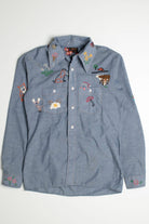 Vintage Nature Art Button Up Shirt