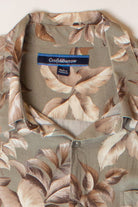 Vintage Green Leaves Button Up Shirt (1990s)